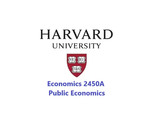 Economics 2450A: Public Economics